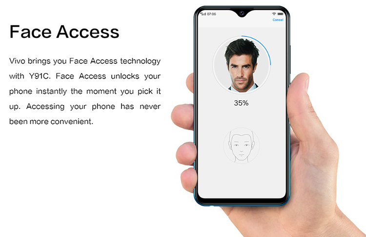 Điện Thoại Vivo Y91C - Hàng Chính Hãng