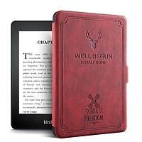 Combo Máy Đọc Sách Kindle Paperwhite Gen 10 (8GB - Màu Đen) và Bao da WELL BEGUN - Hàng nhập khẩu